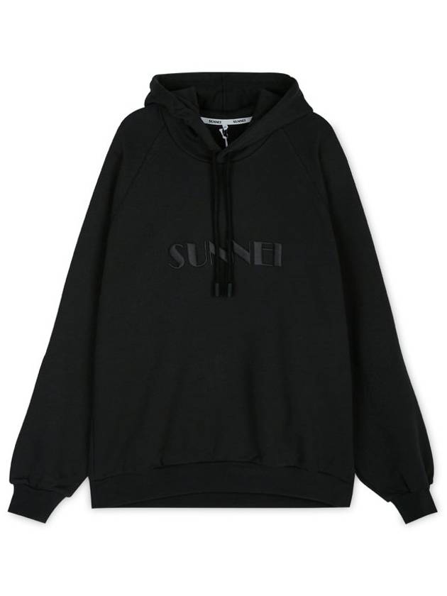 Embroidered Logo Hoodie Black - SUNNEI - BALAAN 2