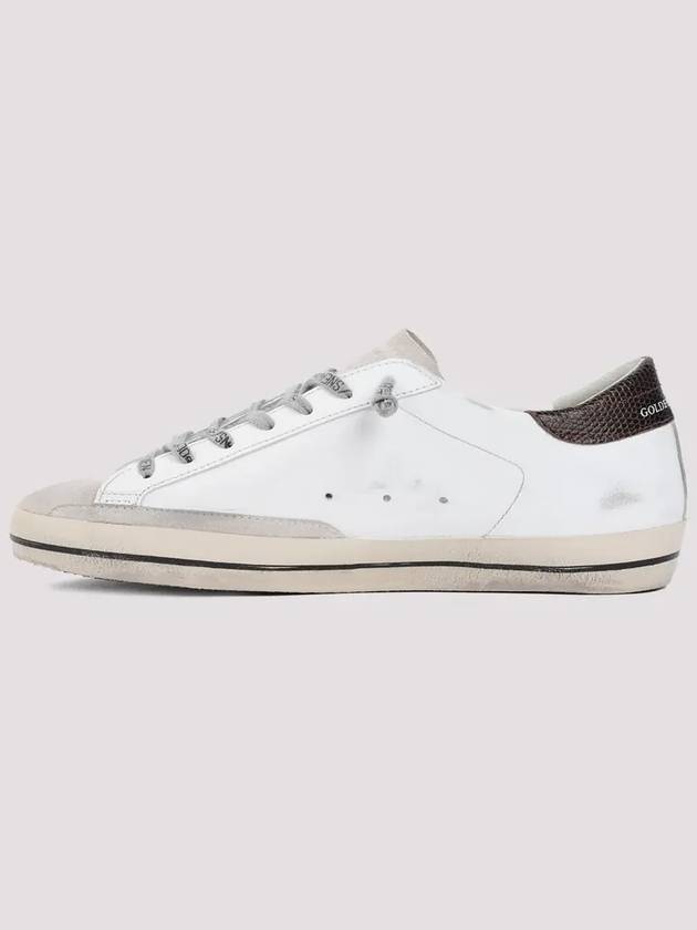 Superstar Brown Tab Low Top Sneakers White - GOLDEN GOOSE - BALAAN 3