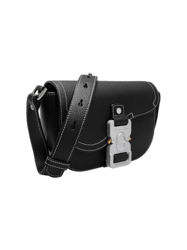 2ADCA435YKK Black Calfskin Saddle Mini Messenger Cross Bag - DIOR - BALAAN 2