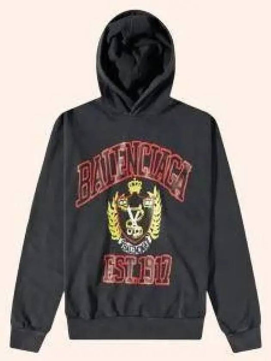 DIY College Medium Fit Hoodie Black - BALENCIAGA - BALAAN 2