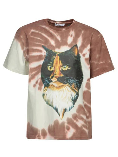 W Anderson Cat Eye Short Sleeve T Shirt Brown - JW ANDERSON - BALAAN 1