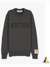 Fleece Reverse Logo Sweatshirt Grey - GOLDEN GOOSE - BALAAN 2