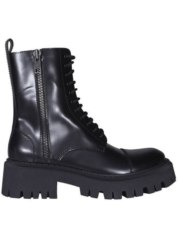 Tractor Ankle Boots Black - BALENCIAGA - BALAAN.