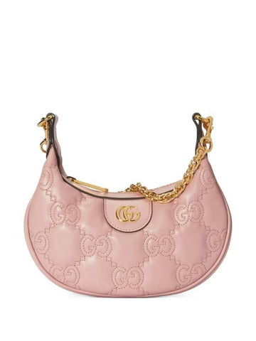 GG Matelassé Leather Mini Shoulder Bag Pink - GUCCI - BALAAN 1