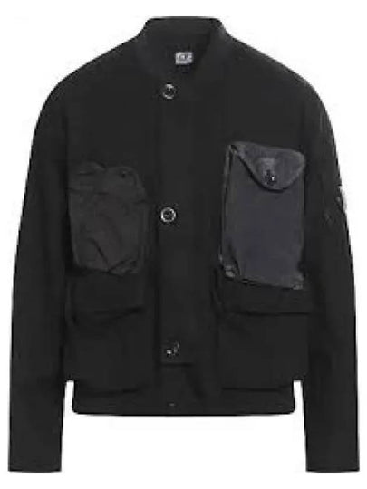 50 Fili Gum Lens Medium Zip-Up Jacket Black - CP COMPANY - BALAAN 2