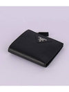 Men's Logo Saffiano Half Wallet Black - PRADA - BALAAN 4