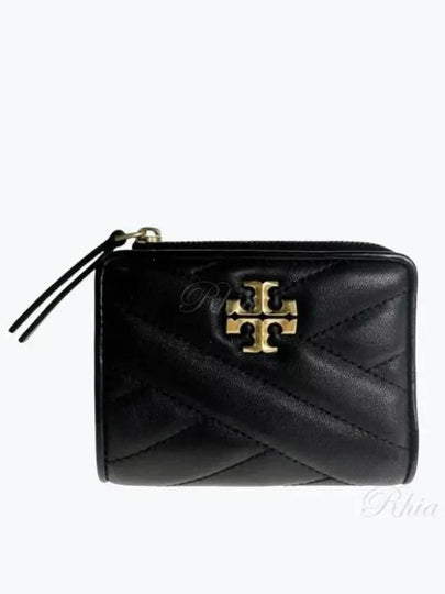 Chevron Half Wallet Black - TORY BURCH - BALAAN 2