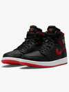 Air Jordan 1 Zoom Comfort Bred Low Top Sneakers Black Red - NIKE - BALAAN 5