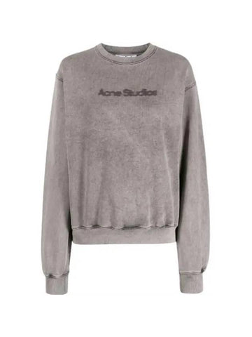 Blurred Logo Sweatshirt Faded Grey - ACNE STUDIOS - BALAAN 1