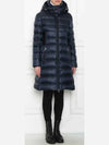 Women's Detachable Hooded Long Padding Midnight Blue - BURBERRY - BALAAN 5