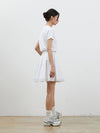 Double frill cotton miniskirt white - RYUL+WAI: - BALAAN 4