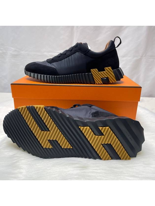 Bouncing Men s Sneakers Noir Black - HERMES - BALAAN 5