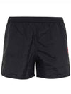 Heart Logo Swim Shorts Black - AMI - BALAAN 2