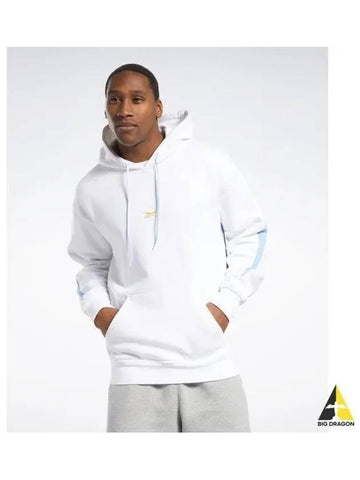 BB BASKETBALL FLEECE HOODIE WHITE HP0036 - REEBOK - BALAAN 1