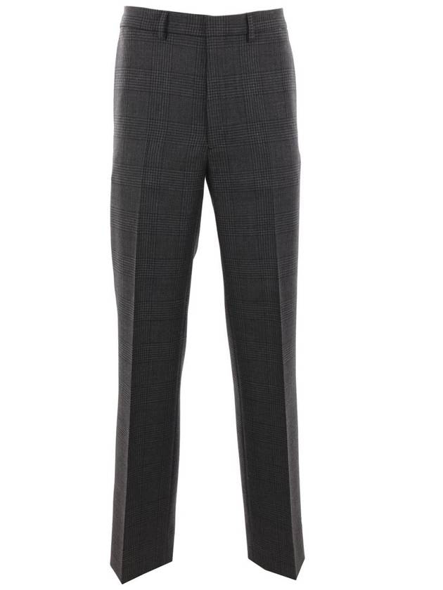 Wool Slacks Anthracite Grey - PRADA - BALAAN 3