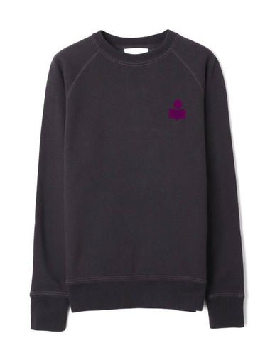 Milla Logo Cotton Sweatshirt Light Faded Night - ISABEL MARANT - BALAAN 1