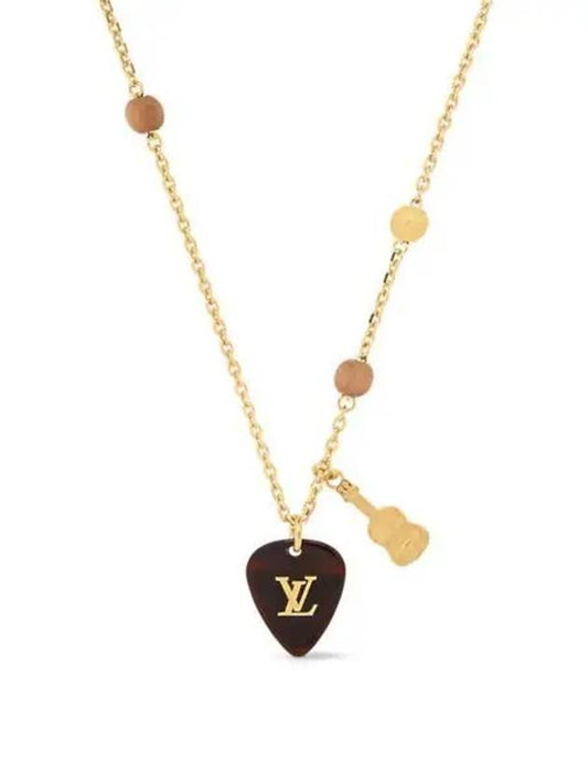 LV Picks Pendant Necklace Gold - LOUIS VUITTON - BALAAN 2