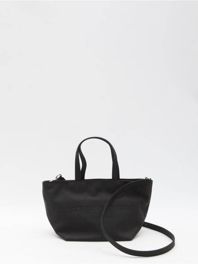 Punch Embossed Logo Tote Bag Black - ALEXANDER WANG - BALAAN 1