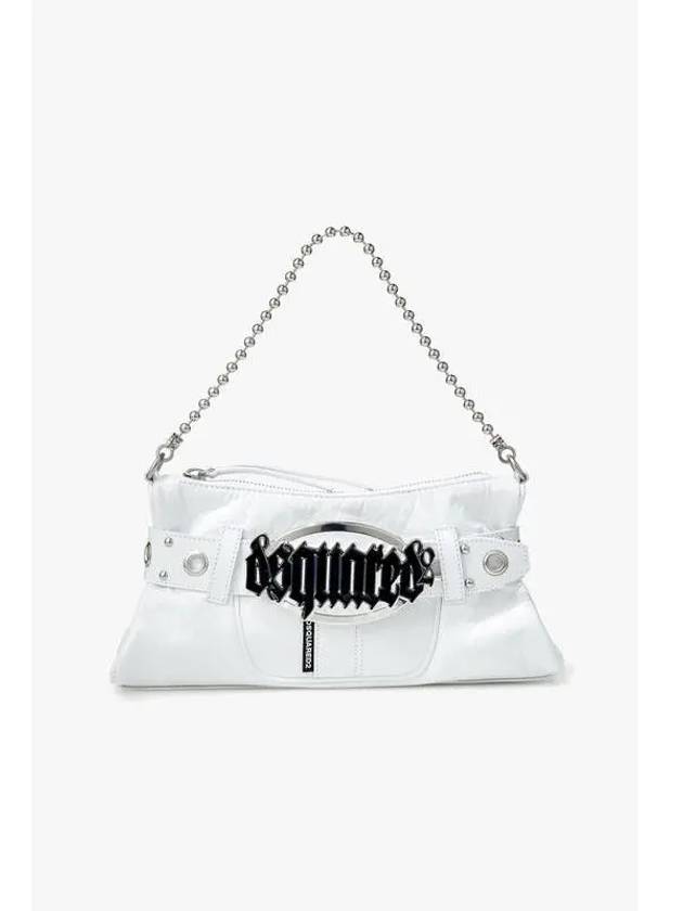 Gothic logo buckle belt bag white - DSQUARED2 - BALAAN 1