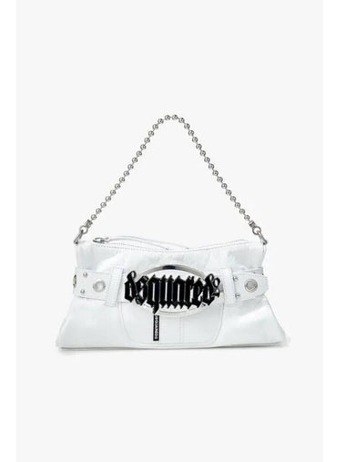 Gothic logo buckle belt bag white - DSQUARED2 - BALAAN 1