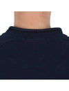 Stretch Cotton Fleece Mock Turtleneck Sweatshirt Navy - STONE ISLAND - BALAAN 9