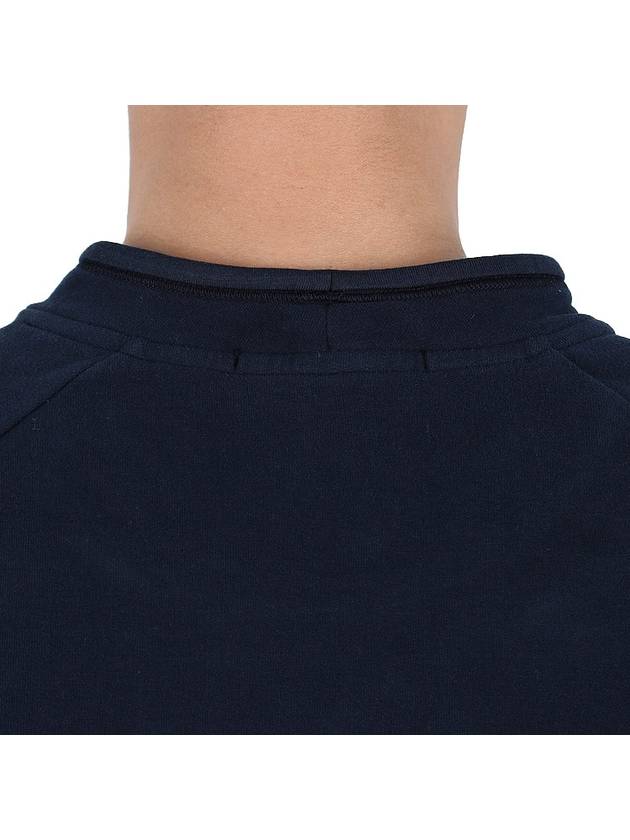 Stretch Cotton Fleece Mock Turtleneck Sweatshirt Navy - STONE ISLAND - BALAAN 9