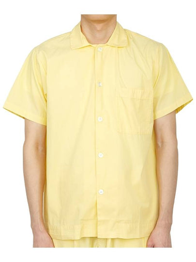 Poplin Pajamas Organic Cotton Short Sleeve Shirt Lemonade - TEKLA - BALAAN 2