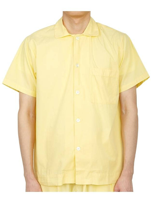 Poplin Pajamas Organic Cotton Short Sleeve Shirt Lemonade - TEKLA - BALAAN 2