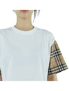 Vintage Check Sleeve Short Sleeve T-Shirt White - BURBERRY - BALAAN 8