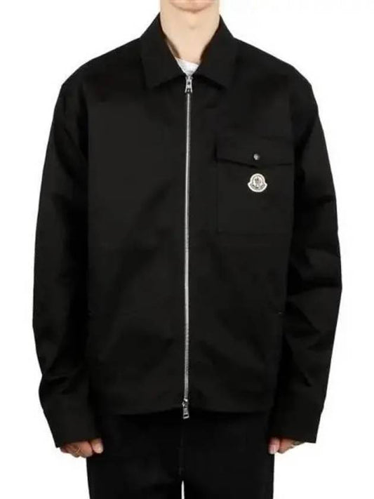 Gabardine zip up shirt jacket 271629 - MONCLER - BALAAN 1