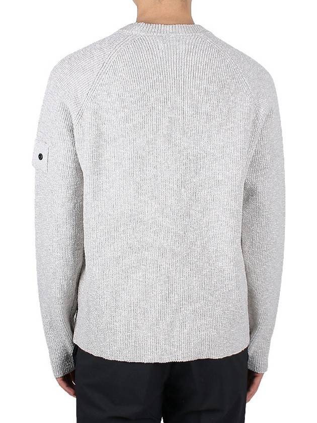 Shadow Project Waffen Patch Badge Knit Top Grey - STONE ISLAND - BALAAN 5