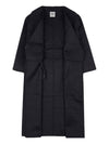 Signature Wool Cashmere Single Coat Black - TOTEME - BALAAN 10