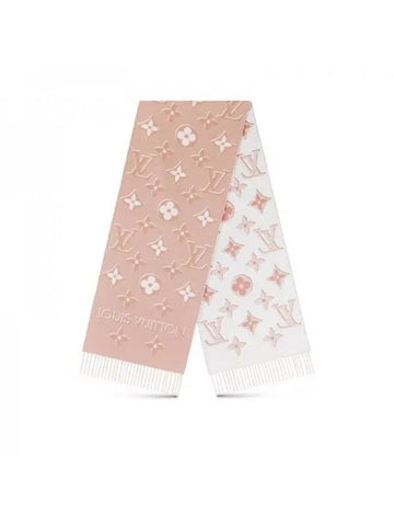 LV Essential Shine Wool Scarf Rose - LOUIS VUITTON - BALAAN 1