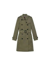 Harborne Long Trench Coat Khaki - BURBERRY - BALAAN 1