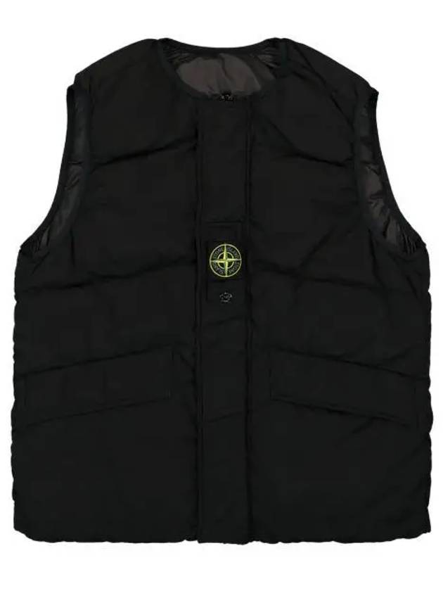 Econyl Reversible Compass Logo Vest Black - STONE ISLAND - BALAAN 2