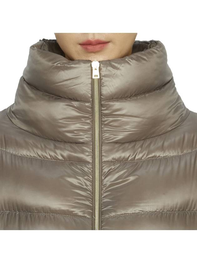 Matilde High Neck Long Padding Light Taupe - HERNO - BALAAN 9