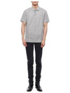 Men's Monogram Logo Polo Shirt Grey - BURBERRY - BALAAN 4