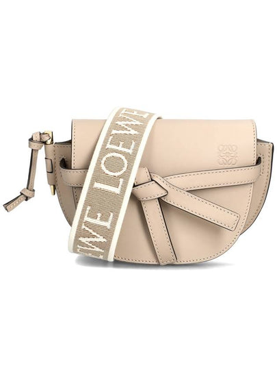 Mini Gate Dual Soft Calfskin Cross Bag Sand - LOEWE - BALAAN 2