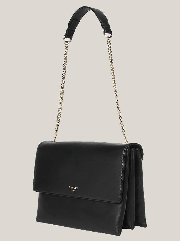 Sugar Medium Shoulder Bag Black - LANVIN - BALAAN 4