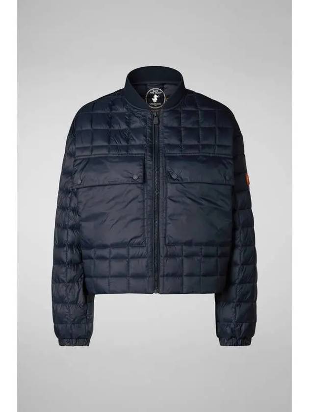 TESSA Square Quilted Jacket Navy - SAVE THE DUCK - BALAAN 1