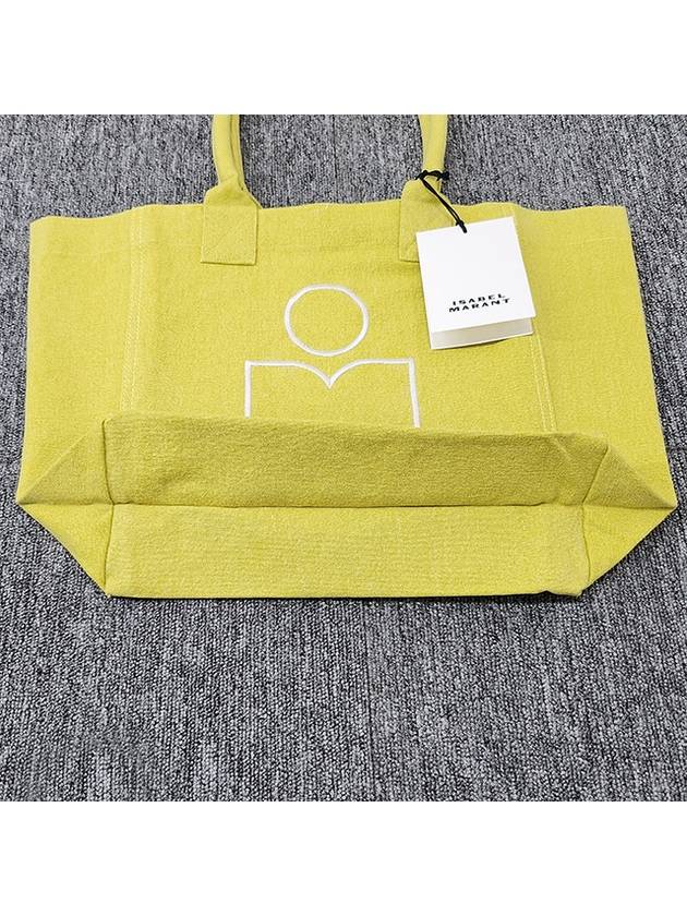 Yenky Embroidered Logo Shopper Tote Bag Yellow - ISABEL MARANT - BALAAN 5