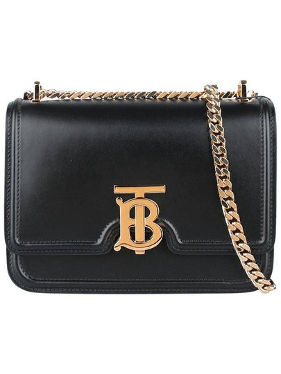 TB Leather Chain Small Shoulder Bag Black - BURBERRY - BALAAN 2