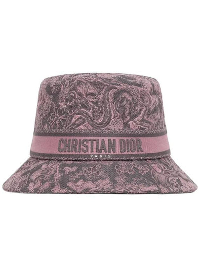 D Bobby Toile De Jouy Reverse Bucket Hat Pink - DIOR - BALAAN 2