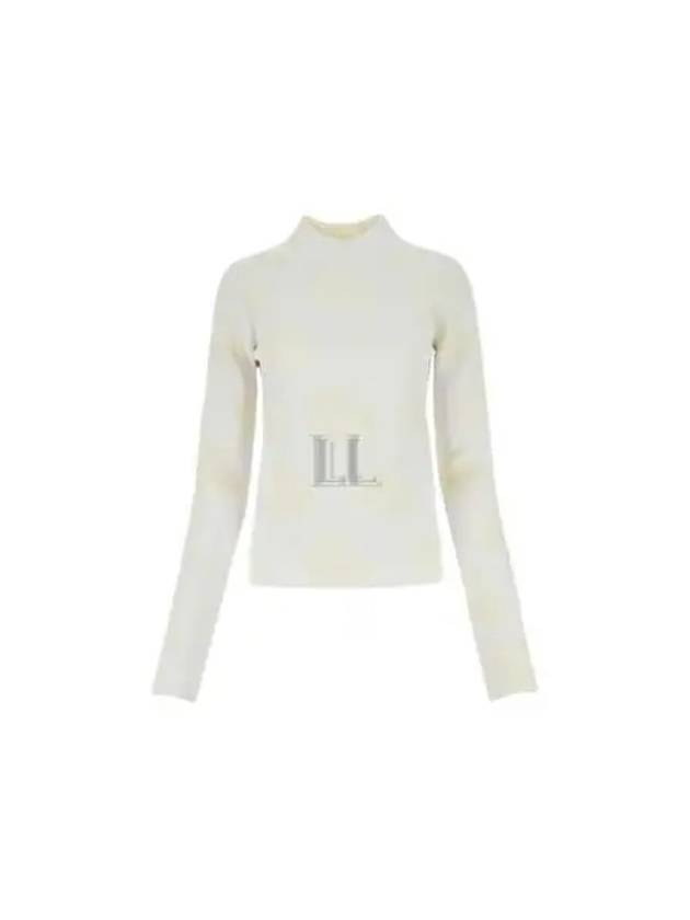 Bunny Motif High-Neck Knit Top White - JW ANDERSON - BALAAN 2