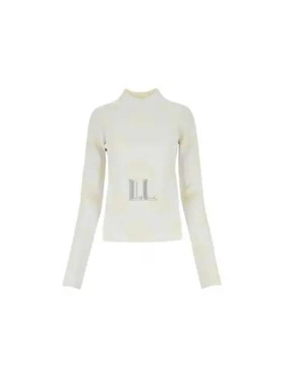 Bunny Motif High-Neck Knit Top White - JW ANDERSON - BALAAN 2