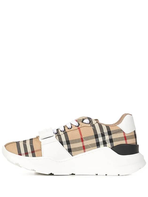 Vintage Check Suede Leather Sneakers Archive Beige - BURBERRY - BALAAN 3