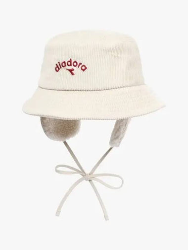 Diadora Ear Flat Bucket Hat IVORY - DIADORA - BALAAN 1