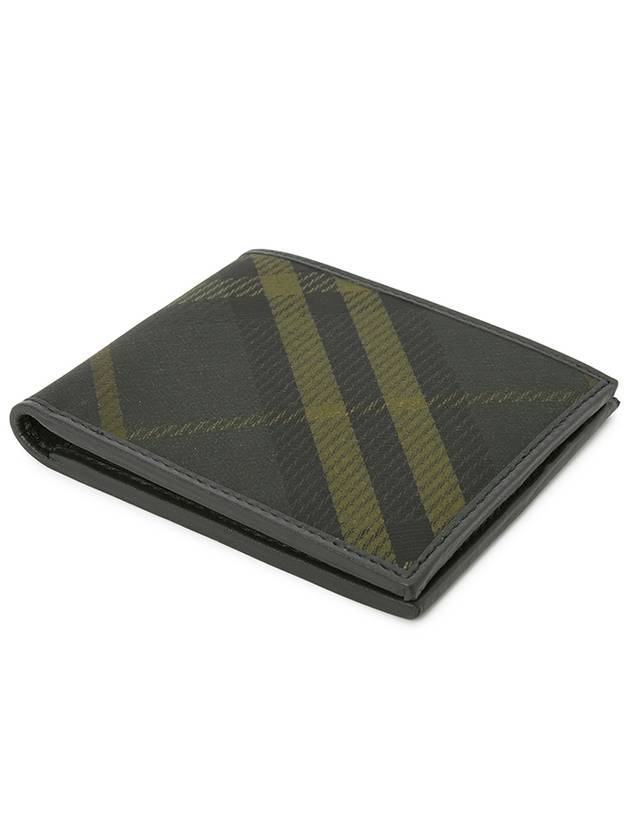 Check Bifold Half Wallet Shadow - BURBERRY - BALAAN 4