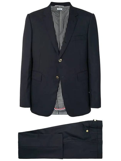 Men's Signature Classic Wool Suit Navy - THOM BROWNE - BALAAN 2