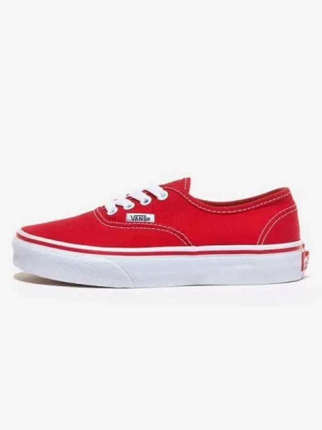 Kids Children Toddler Running Shoes Slip on Height elevating Sneakers Authentic Red True White - VANS - BALAAN 1